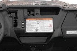 2015-2021 honda pioneer 1000 cup holder stereo mounting bracket